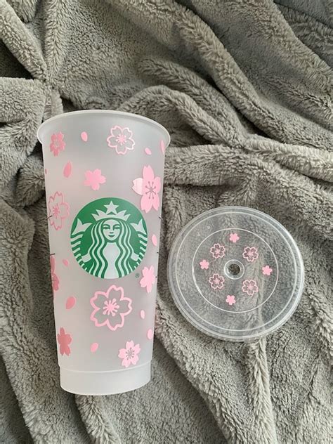 Fleur De Cerisier Sakura Starbucks Cold Cup Fleurs Etsy France