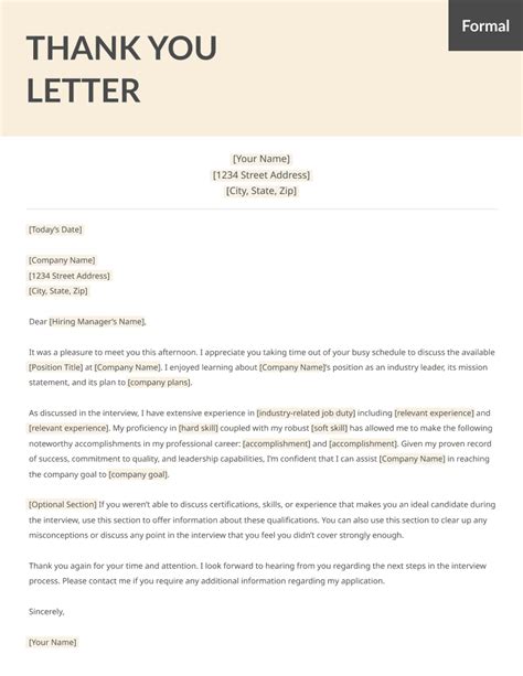 Letter Templates Sample Thank You Letter After Interview Thank You