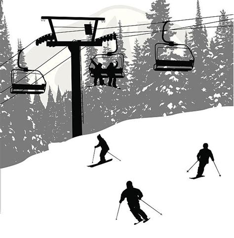 Best Ski Lift Illustrations Royalty Free Vector Graphics And Clip Art