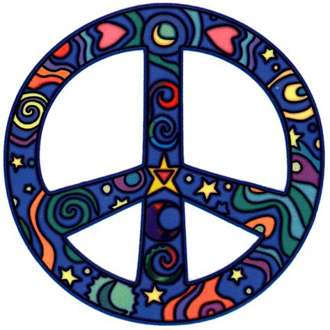 Peace Sign Window Stickers Peace Resource Project Clipart Best