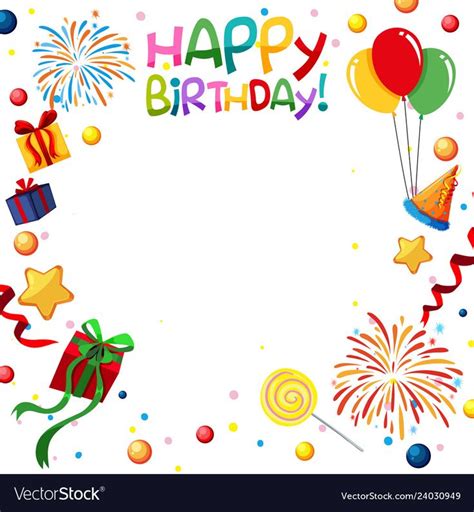 Fun Happy Birthday Template Illustration Download A Free Preview Or