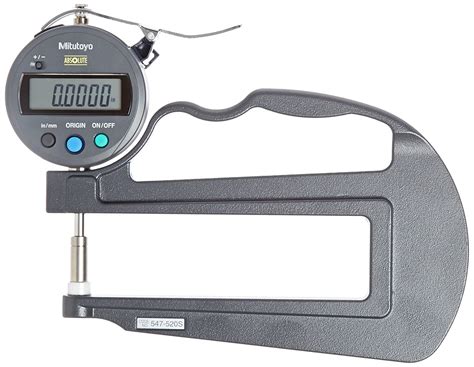 Mitutoyo 547 520s Digital Thickness Gauge With Flat Anvil 120mm Throat