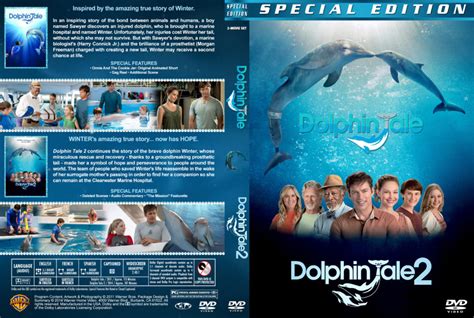 Dolphin Tale Double Feature Dvd Covers 2011 2014 R1 Custom