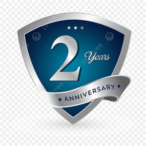 2nd Anniversary Vector Png Images 2nd Anniversary Badge Logo Icon