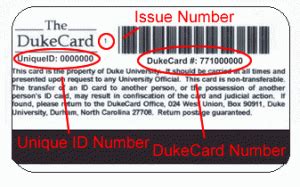 Bills for your student account are prepared by the bursar's office on a regular basis ( schedule below) and made available to you electronically on dukehub. Duke's ID system closes in on one millionth number - CR80News