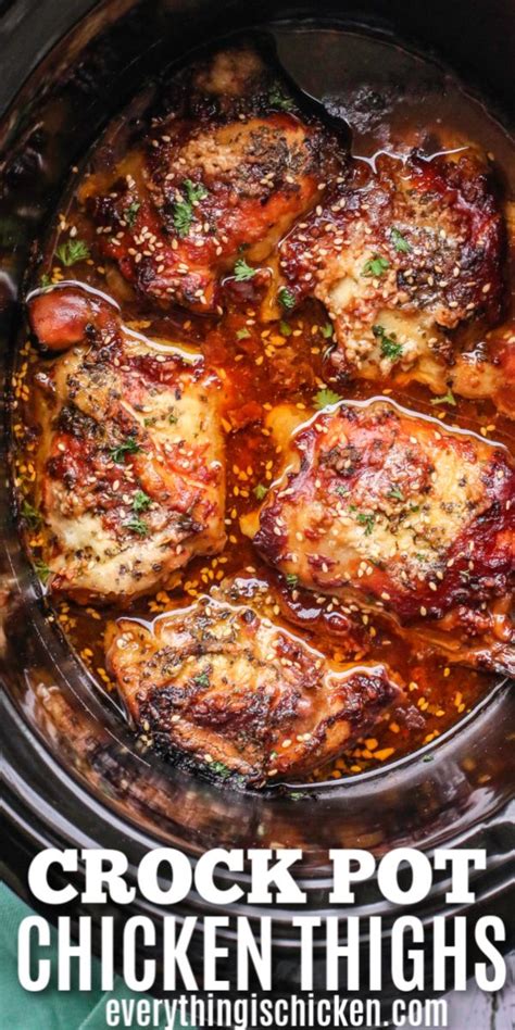 Crock Pot Chicken Thighs With Sweet And Spicy Sauce Recipe Chicken