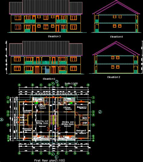 Drawing Floor Plans Autocad Architecture ~ Dwg Autocad Elecrisric
