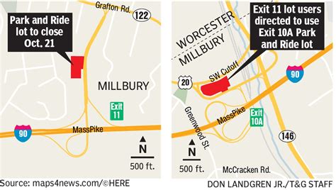 Mass Pike Commuter Lot At Route 122 In Millbury To Close