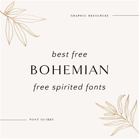 Best Free Bohemian Free Spirited Fonts Wild Side Design Co Fuente
