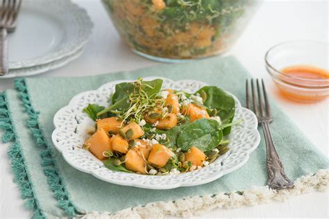 Cantaloupe Salad With Tangerine Vinaigrette Nibbles And Feasts