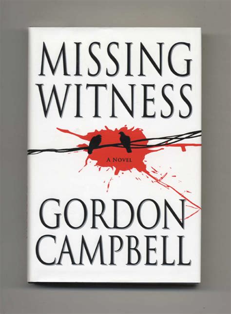 Missing Witness 1st Edition1st Printing Gordon Campbell Books
