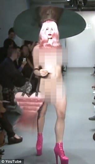 Naked Models Walk For Charlie Le Mindu At London Fashion
