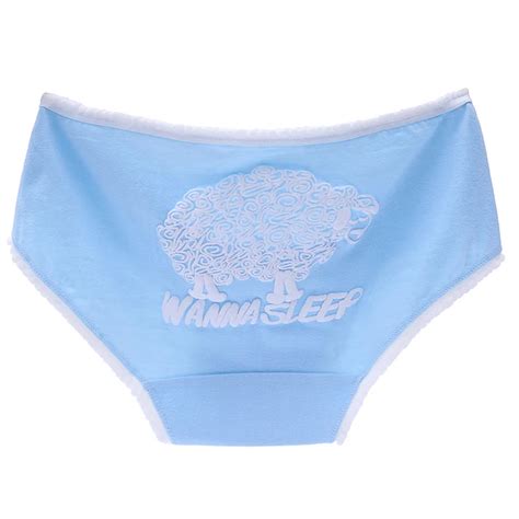 Twtzq New Women Panties Sheep Cotton Underwear Gril Briefs Female Casual Underpants Lingerie