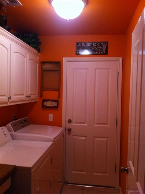 Orange Laundry Room Orange Laundry Rooms Amy Kitchen Cabinets House