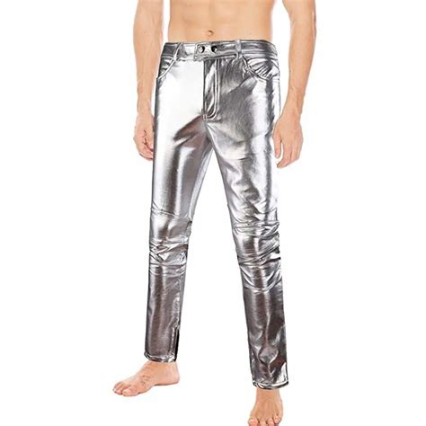 Metallic Silver Pants Swag Vibe