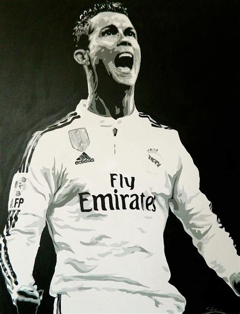 Cristiano Ronaldo Real Madrid Painting By Scott Strachan Pixels Merch