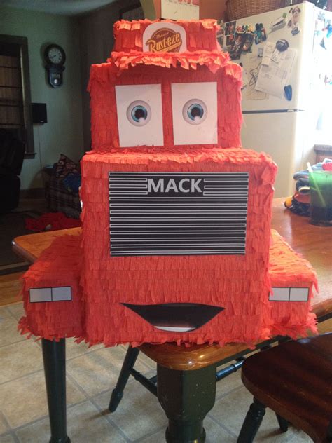 Mack From Cars Piñata Cars Birthday Parties Cars Party 4th Birthday Bday Party Birthday