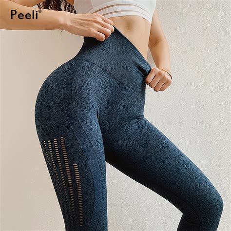 Peeli Seamless Leggings Sport Women Fitness Push Up Yoga Pants Sports
