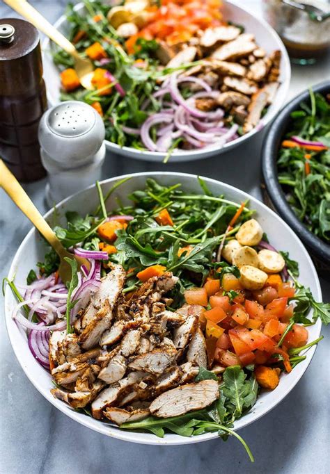Sprinkle with remaining salt and pepper. Balsamic Grilled Chicken and Arugula Salad | The Girl on Bloor