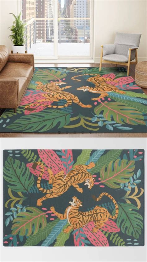 Jungle Cats Roaring Tigers Rug By Avenie Society6 Tiger Rug
