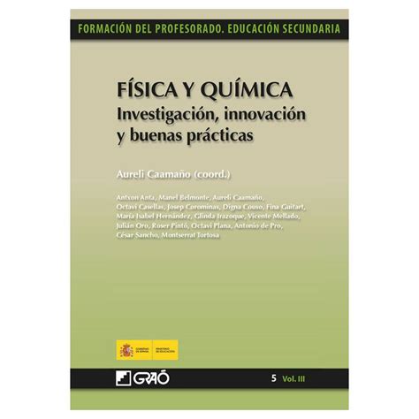 Física Y Química Investigación Innovación Y Buenas Prácticas