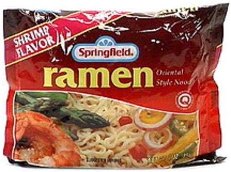 Springfield Ramen Noodles Shrimp Flavor 3 Oz Nutrition Information Innit