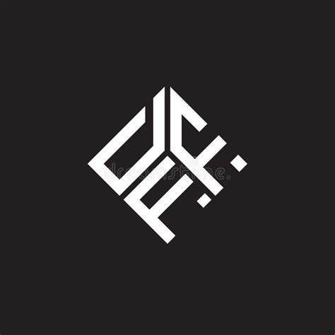 Dff Letter Logo Design On Black Background Dff Creative Initials