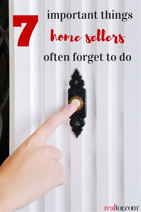7 Important Things Home Sellers Often Forget To Do Sell