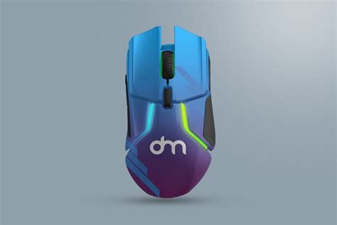 gaming mouse branding mockup template  psd