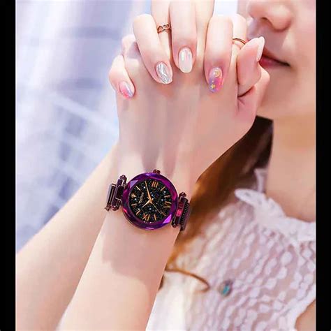 magnetic starry sky luxury women wrist watch shopynex