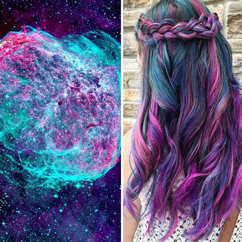 Awesome Piczthis Galaxy Hair Trend Is Out Of This World