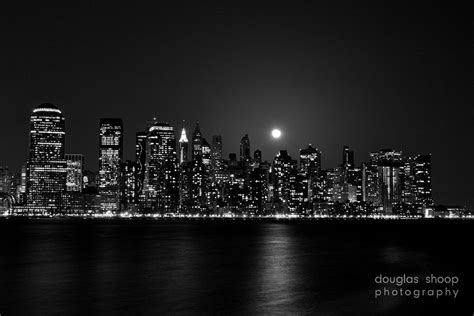 Black And White City Skyline Pixel Desktop Wallpapers New York