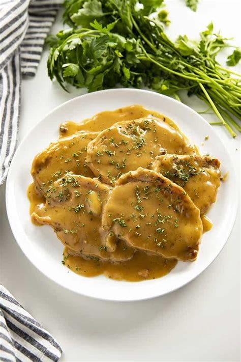 Pork chops all come from the loin, which runs from the hip to the shoulder and contains the small strip of meat called the tenderloin. Instant Pot Pork Chops with Gravy | Recipe | Pork chops ...