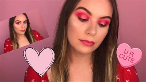 Pink Valentines Day Makeup Tutorial Youtube