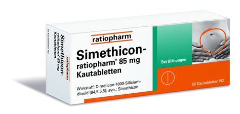 Simethicon-ratiopharm® 85 mg Kautabletten von ratiopharm GmbH | Meine