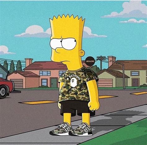 Bape Bart Simpson Wallpapers On Wallpaperdog