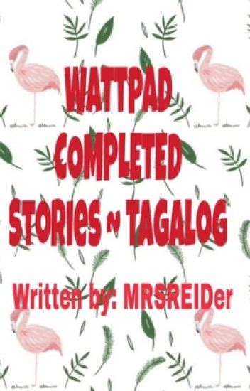 Wattpad Completed Stories~ Tagalog Red Wattpad