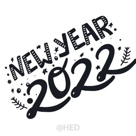 New Year Clipart Black And White