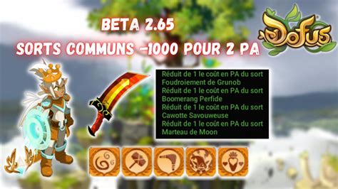 Des Sorts Communs Pour Pa Dofus Youtube