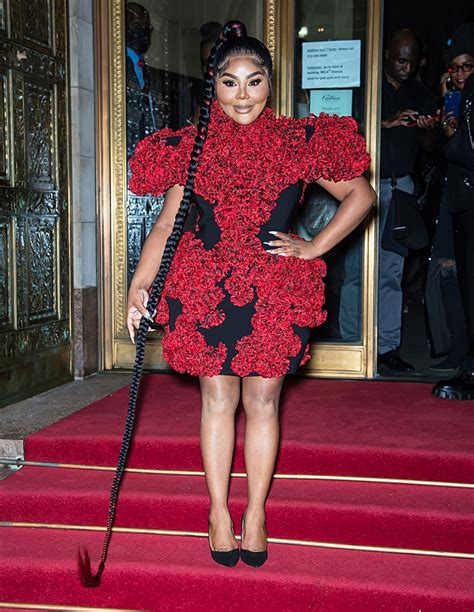 Lil Kim Is Seen Leaving Christian Siriano Fashion Show During New York