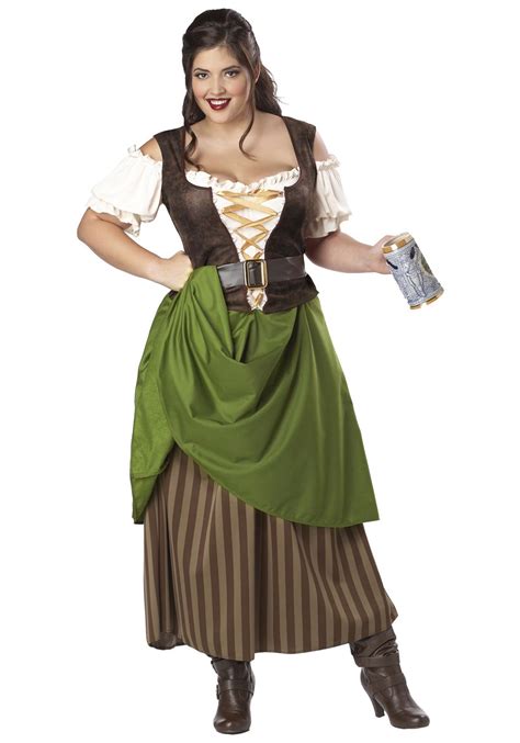 Plus Size Tavern Maiden Costume 1x 2x 3x 4x Plus Size Renaissance Dress