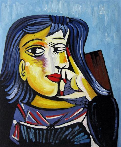 Rep Pablo Picasso 36x48 In Oil Painting Canvas Art Wall Decor Modern21d