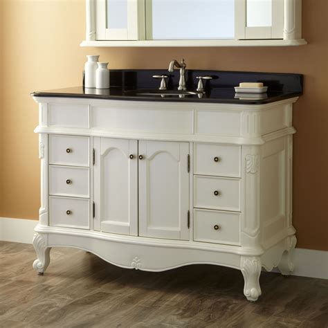 Looking for vanity tops for your bathroom? white+bathroom+vanity | 48" Sedwick Creamy White Vanity ...