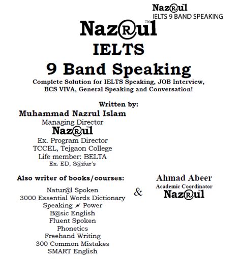 Ielts Speaking Band 9 Samples Nazrul Ielts