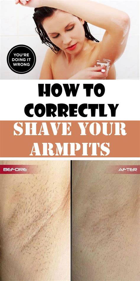 How To Correctly Shave Your Armpits Beauty Tricks Shaving Tips