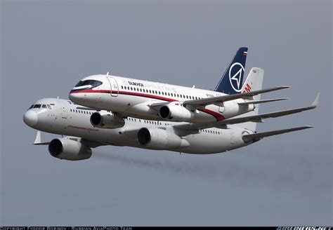 Sukhoi Ssj 100 95b Superjet 100 Rrj 95b Untitled Aviation Photo