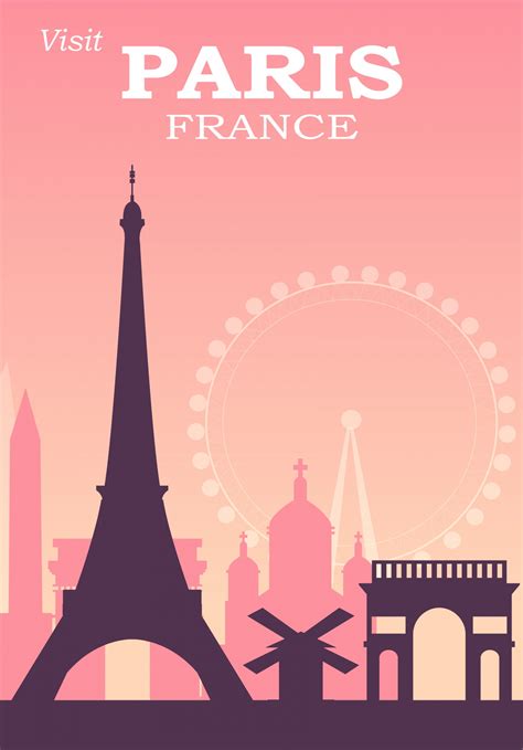 Paris Travel Poster Free Stock Photo Public Domain Pictures