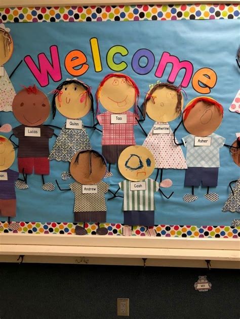 Welcome Friends Teach Pre K Welcome To School Welcome Bulletin