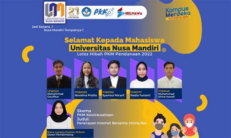 Mahasiswa Unm Lolos Pendanaan Pkm Tahun 2022 Nusa Mandiri News