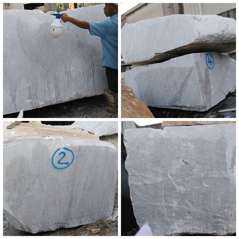 Italy Bianco Carrara Marble Blocks Newly Arrived Sunshine Stone China